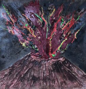 Vesuvius ebrius est